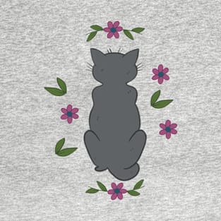 Floral Cat T-Shirt